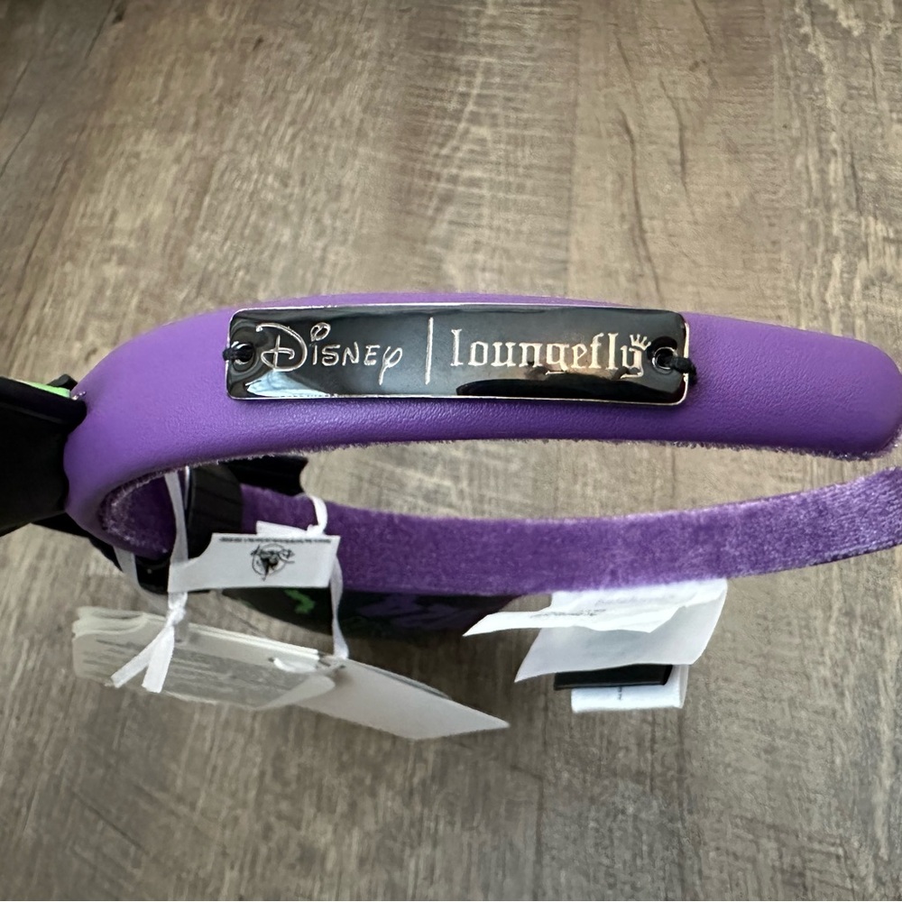 NWT Disney Parks Loungefly Oogie Boogie Bash 2024 Glow in the Dark Mickey Ears - Picture 3 of 10